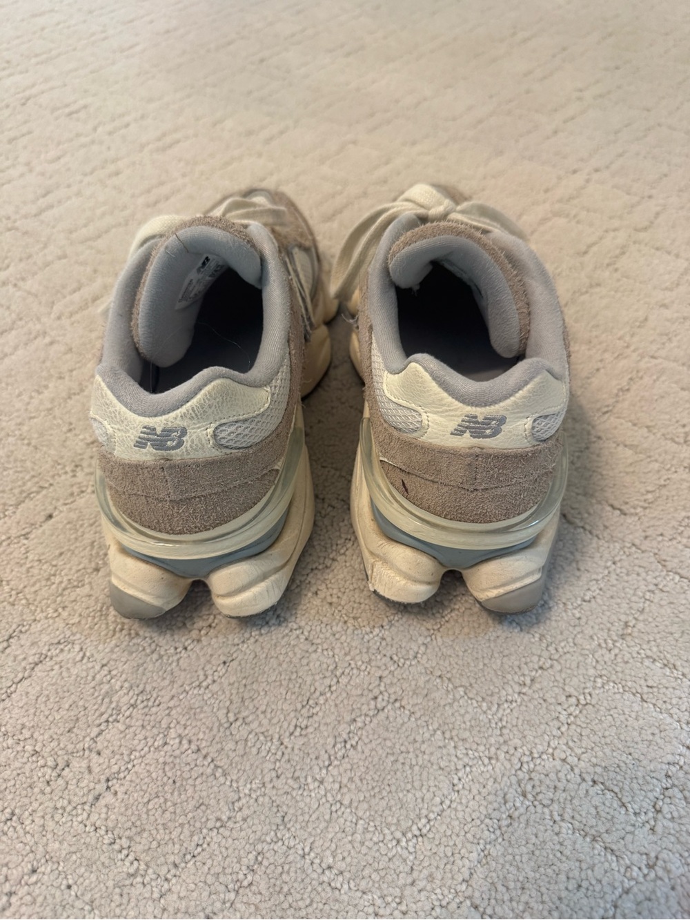 New Balance Neutral Tone Suede & Mesh Sneakers - Picture 3 of 5